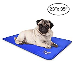 Dog cooling mat for crates