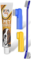 Dog toothpaste and toothbrush